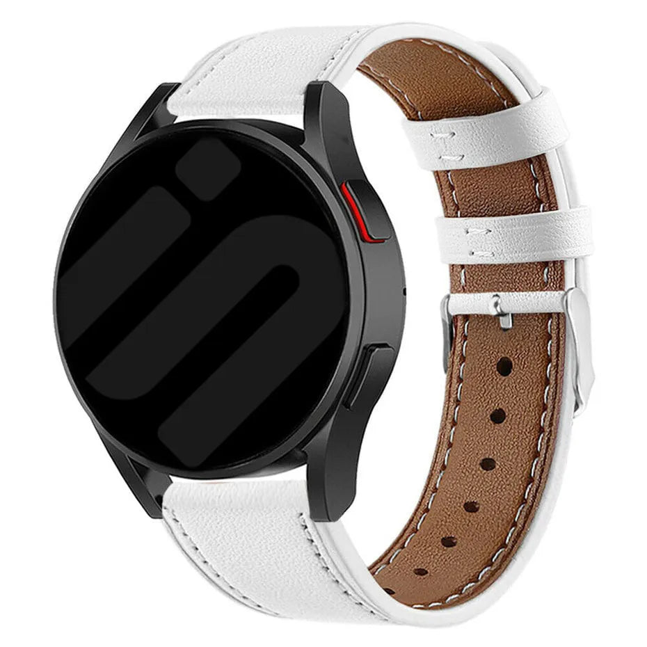 Bracelet cuir moderne Coros Apex 42mm (blanc)