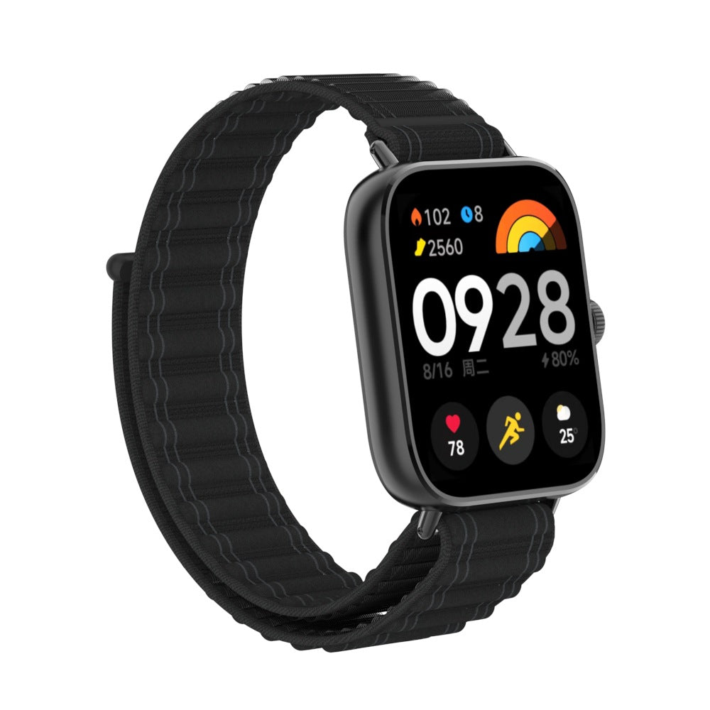 Bracelet nylon Xiaomi Smart Band 9 Pro Wave (noir)