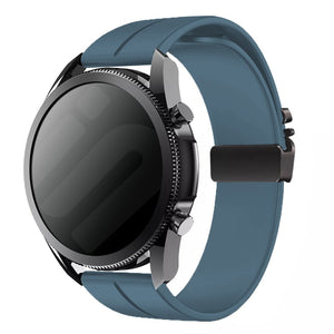 Bracelet silicone Samsung Galaxy Watch 5 - 40mm avec boucle P (grisbleu)