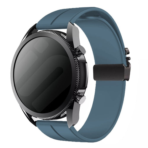 Bracelet silicone Samsung Galaxy Watch 5 - 40mm avec boucle P (grisbleu)