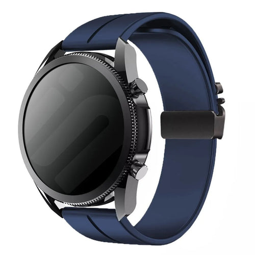 Bracelet silicone avec boucle Suunto Race 2 (bleu foncé)