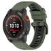 Bracelet sport á boucle Garmin Instinct E - 45mm (vert olive/noir)