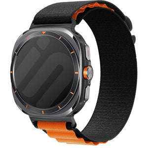 Samsung Galaxy Watch Ultra 2 Alpine Nylon Strap (Black/Orange)