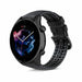 Bracelet silicone/cuir Amazfit GTR 3 (Pro) (noir)
