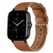 Bracelet cuir Amazfit GTS 2 (serré marron)