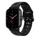 Bracelet silicone à motifs Amazfit GTS 2 (noir)