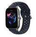 Bracelet silicone avec trous Amazfit GTS 3 (bleu foncé)