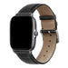 Bracelet cuir crocodile Xiaomi Amazfit GTS 2 (noir)