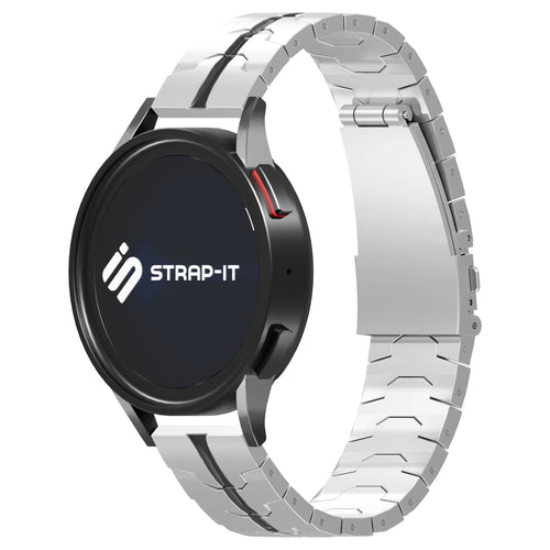 Bracelet acier Amazfit GTS 2 (argent/noir)