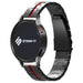 Bracelet acier fer Huawei Watch 3 (Pro) (noir/rouge)