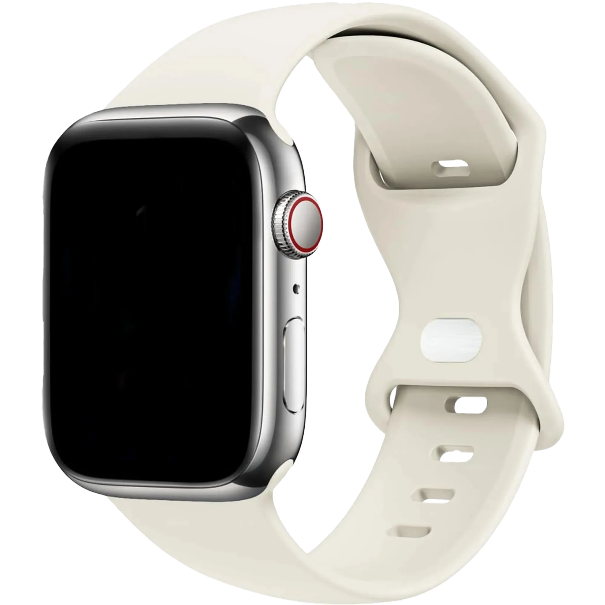 Bracelet silicone 'Classic' Apple Watch (beige)