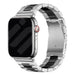 Bracelet acier Apple Watch (argent/noir)
