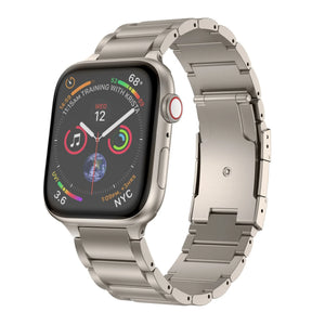 Titanium Strap, on a watch, 3/4 front view