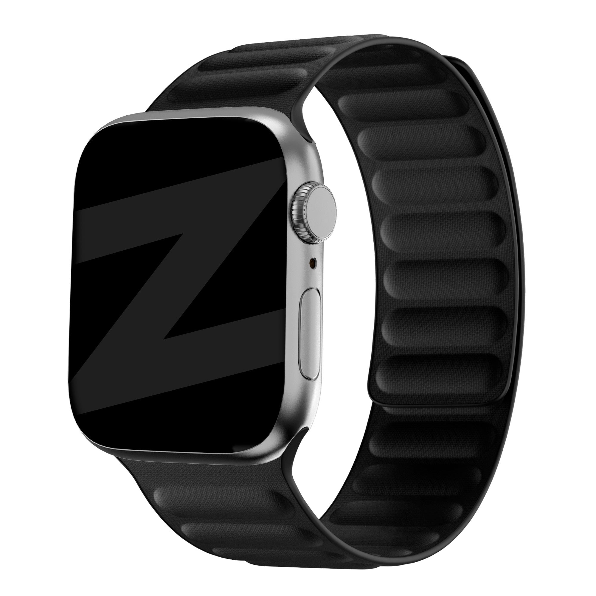 Bandz Bracelet tissé fin magnétique Apple Watch Ultra (noir)