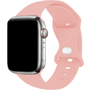 Bracelet Apple Watch silicone (rose clair)