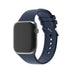 Bracelet silicone à boucle Apple Watch (bleu foncé)