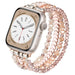 Bracelet perlée Apple Watch (or rose)