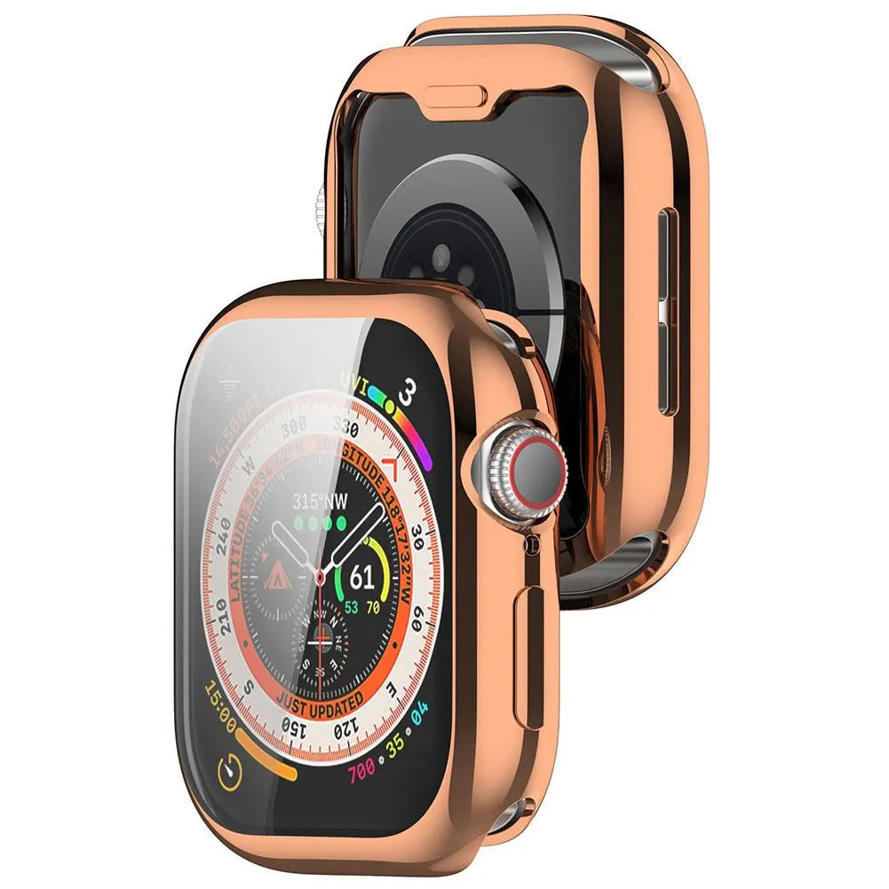 Coque TPU Apple Watch 10 & 11 - 42mm (rose doré)