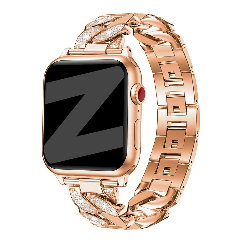apple watch diamond band rose gold