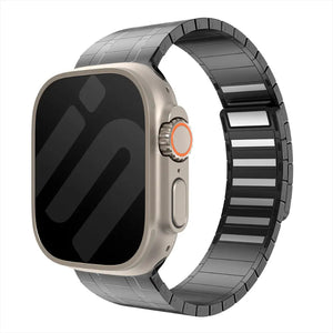 apple watch magnetic steel band black