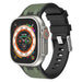 Bracelet sport grain Apple Watch (noir/vert)