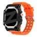 Bandz Apple Watch Ultra TPU Strap with Case (Orange/Titanium)