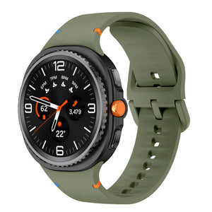 Bracelet silicone Samsung Galaxy Watch 9 - 40mm (vert militaire)