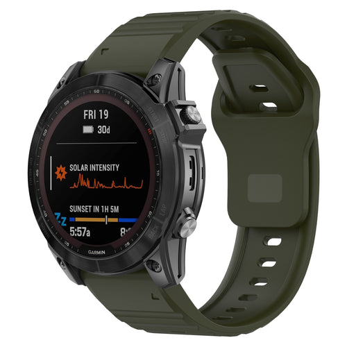 Garmin Forerunner 970 Outdoor Silicone Strap (Army Green)