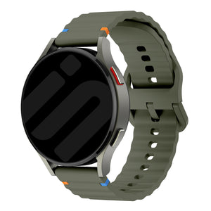Amazfit Bip 6 Wave Silicone Strap (Army Green)