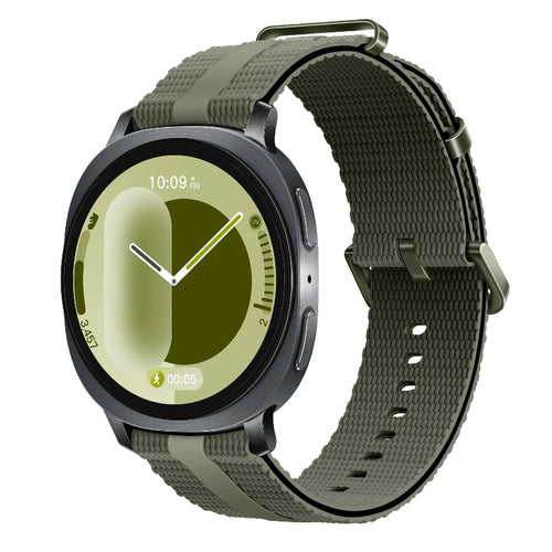 galaxy watch 8 silicone band army green