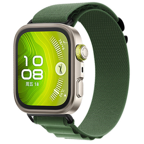 Bracelet Alpine nylon Huawei Watch Fit 5 Pro (vert militaire)