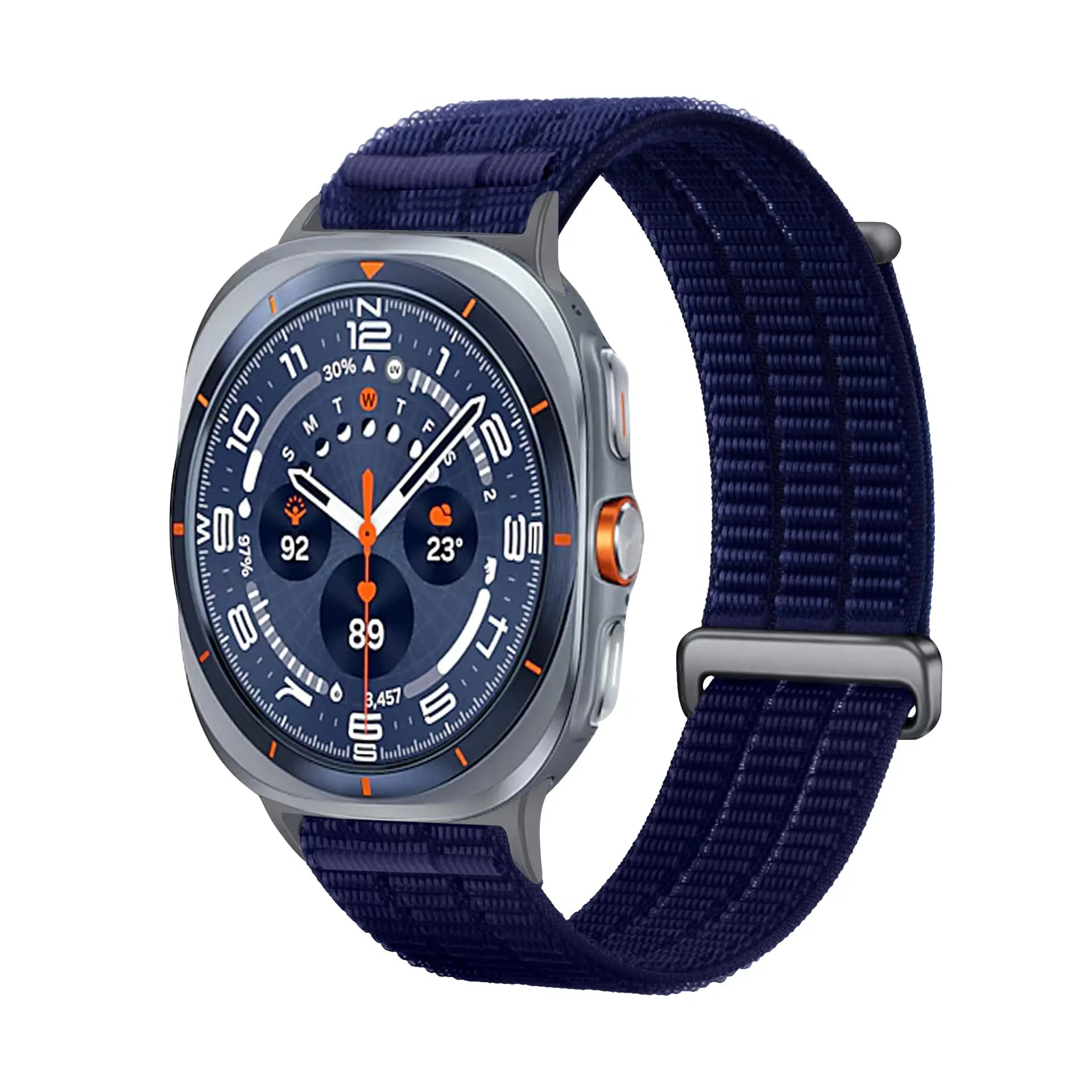 Bracelet nylon air Samsung Galaxy Watch Ultra (bleu foncé)