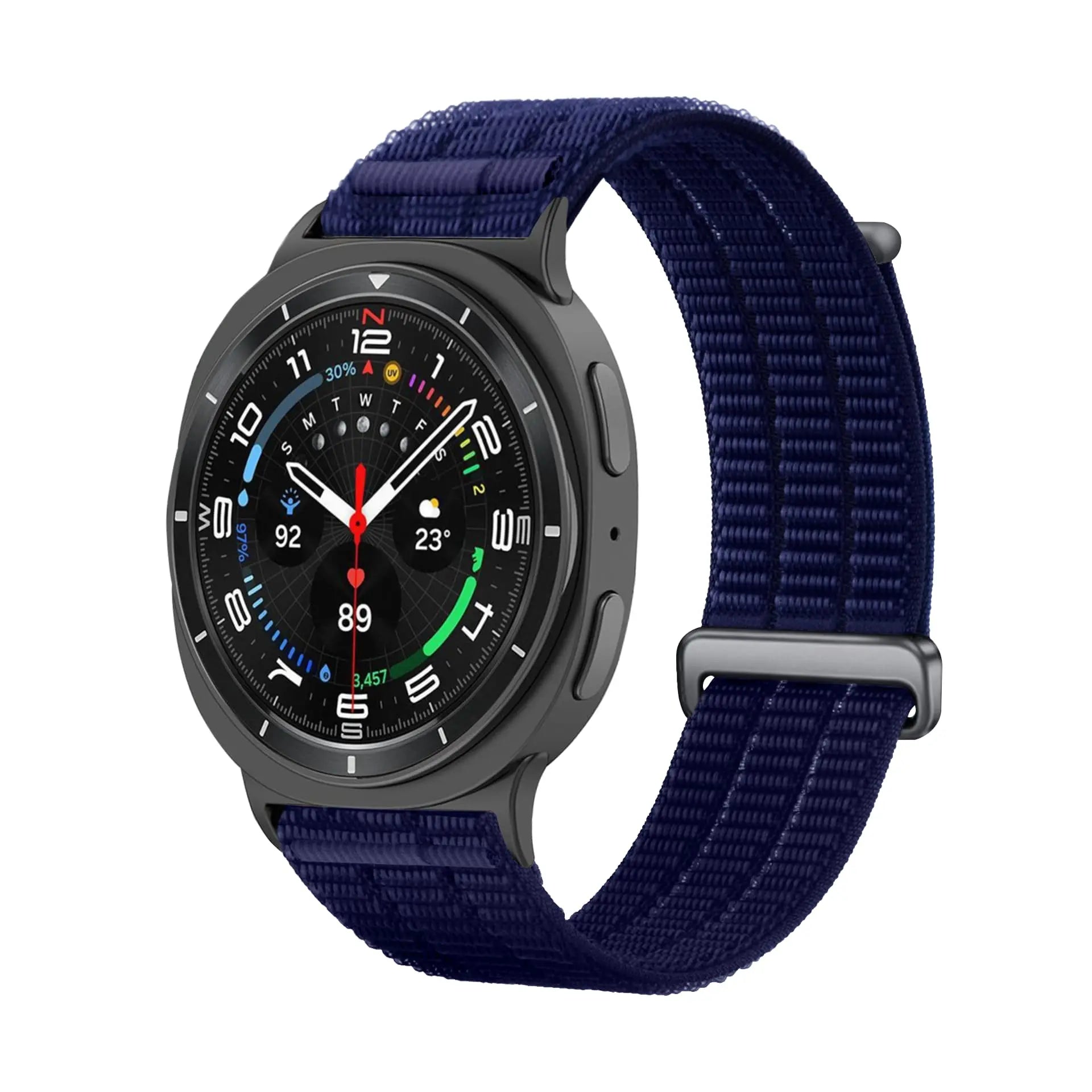 Bracelet nylon air Samsung Galaxy Watch 8 - 44mm (bleu foncé)