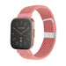 Bracelet nylon tressé Fitbit Versa (rose)