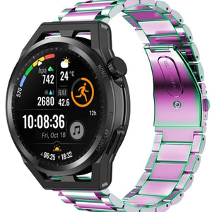 Steel Strap, on a watch, 3/4 front view