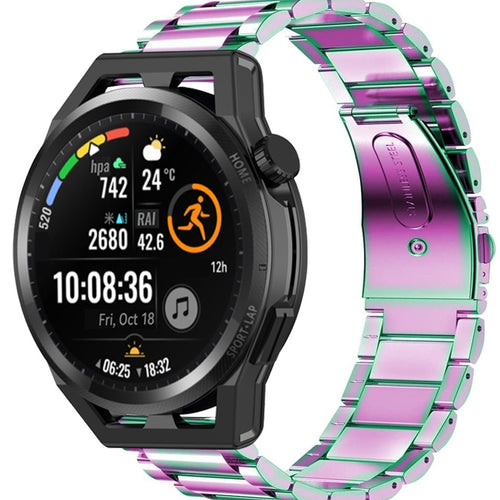 Steel Strap, on a watch, 3/4 front view