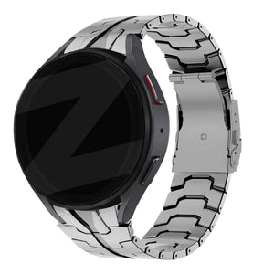 Bandz Samsung Galaxy Watch 4 Classic 46mm Steel Strap 'Iron' (Silver)