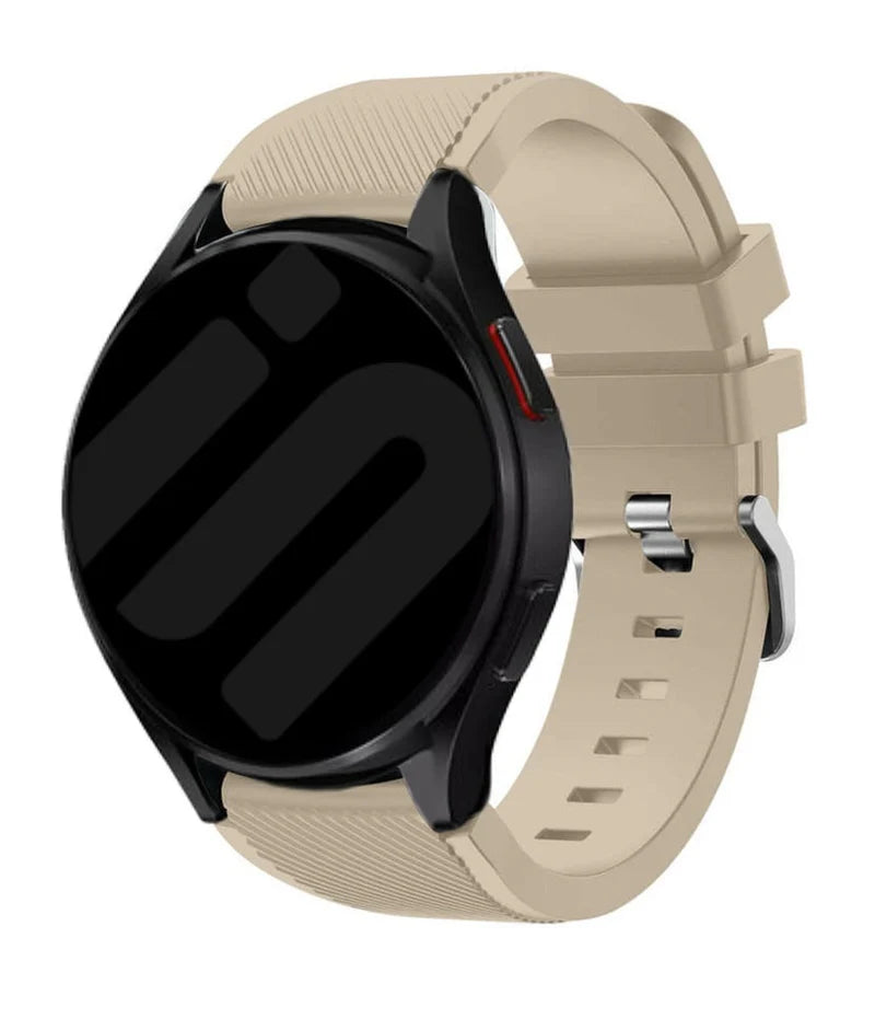 Bracelet silicone sergé Amazfit Bip U (Pro) (beige)