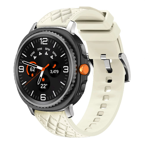 galaxy watch 8 classic leather hybrid band beige