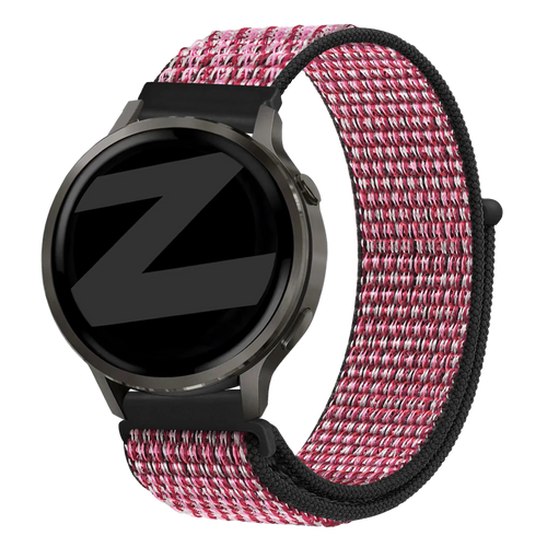 Bandz Garmin Vivomove 3 Nylon Loop Strap (Crimson Berry)