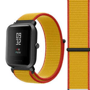 Nylon Strap, germany, on a watch, 3/4 front view