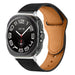 Bracelet cuir avec fermeture à pression Samsung Galaxy Watch Ultra 2 (noir)