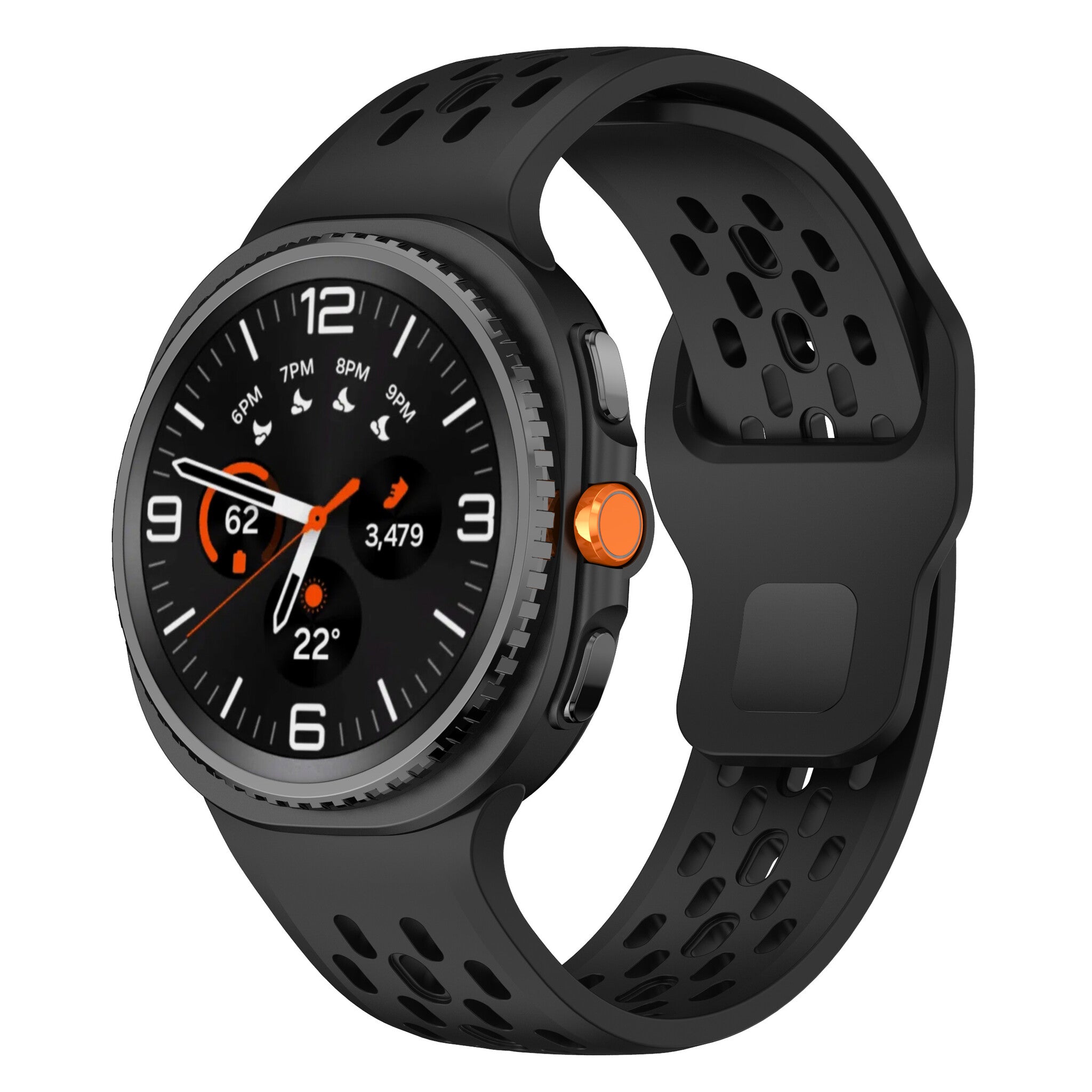Bracelet silicone Air Samsung Galaxy Watch 8 Classic (noir)
