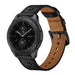 Bracelet cuir vissé Fossil Gen 6 44mm (noir)
