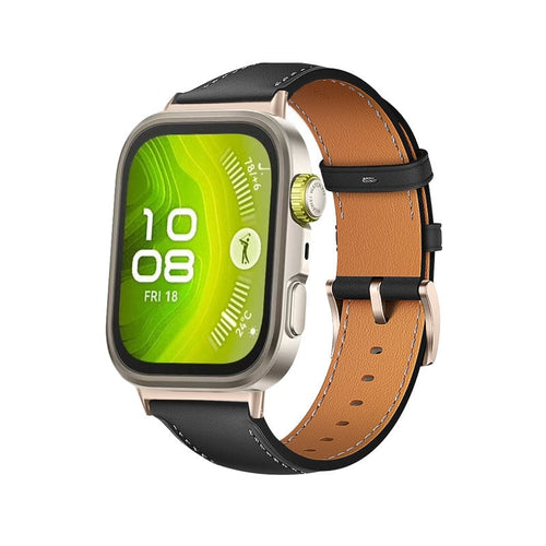 Bracelet cuir Huawei Watch Fit 3 (noir)