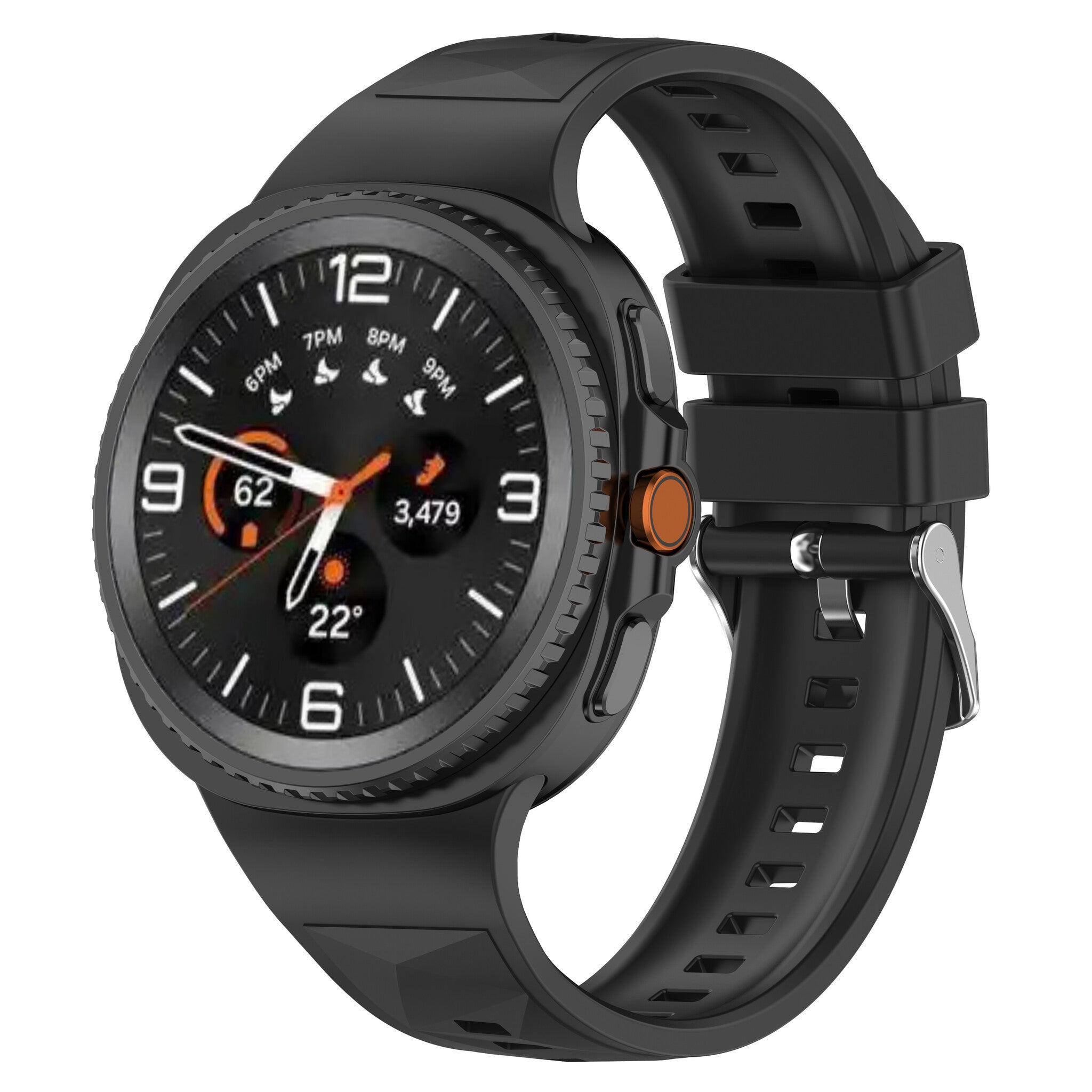 Bracelet silicone Diamant Samsung Galaxy Watch 8 - 40mm (noir)
