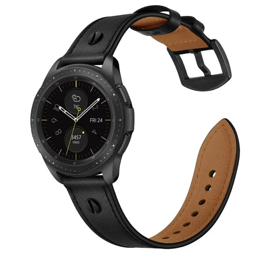 Bracelet cuir avec vis Polar Grit X2 Pro (noir)