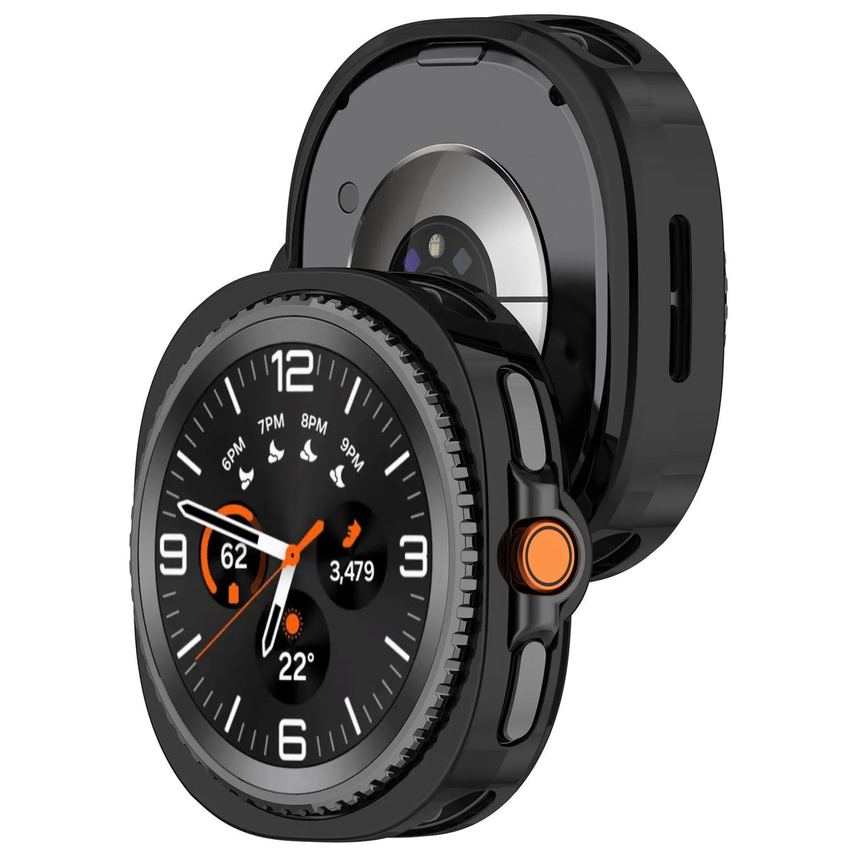 Coque TPU Samsung Galaxy Watch 8 Classic (noir)