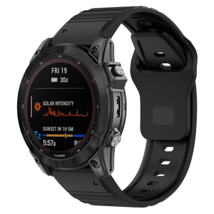 Bracelet silicone Outdoor Garmin Quatix 8 - 51mm (noir)