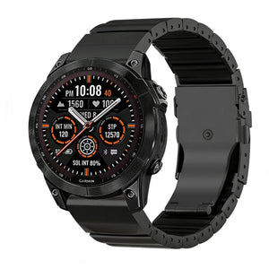 Garmin Approach S62 Titanium Hybrid Strap (Black)